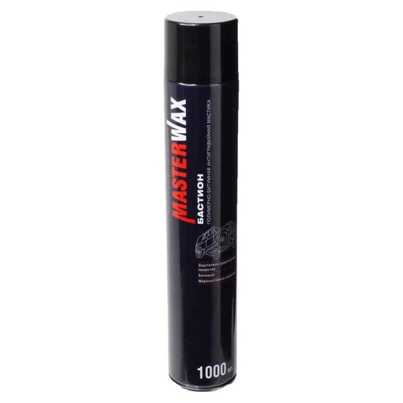 Полимерно-битумная мастика MasterWax бастион аэрозоль 1000мл 4 шт MW010604-4 Полимерно-битумная мастика MasterWax бастион аэрозоль 1000мл 4 шт MW010604-4