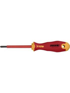 Диэлектрическая крестовая отвертка Felo Ergonic +/- Z 1X 80 41710290