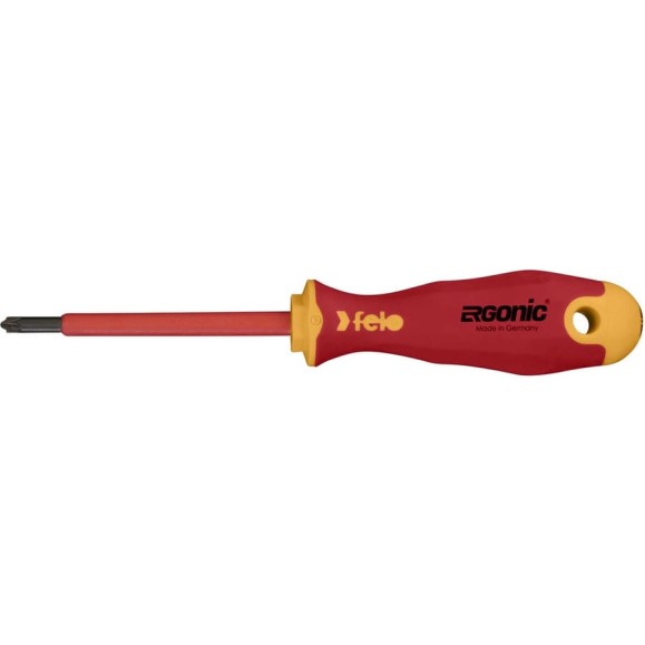 Диэлектрическая крестовая отвертка Felo Ergonic +/- Z 1X 80 41710290 Диэлектрическая крестовая отвертка Felo Ergonic +/- Z 1X 80 41710290