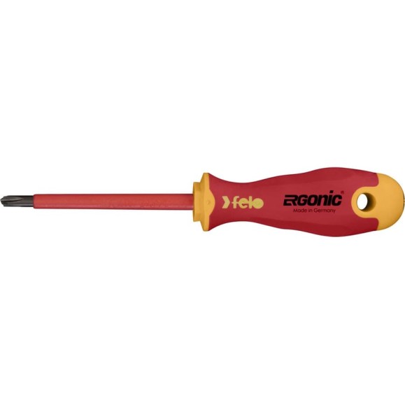 Диэлектрическая крестовая отвертка Felo Ergonic +/- H 2X 100 41620390