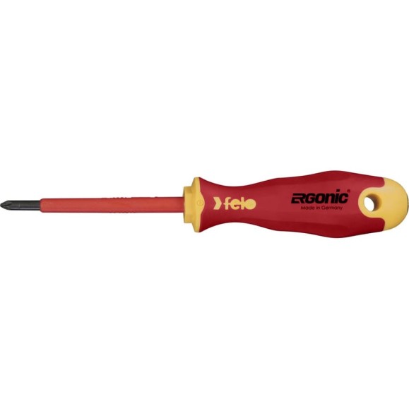 Диэлектрическая крестовая отвертка Felo Ergonic PZ 1X 80 41510290 Диэлектрическая крестовая отвертка Felo Ergonic PZ 1X 80 41510290