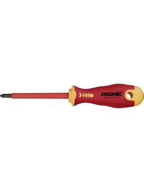 Диэлектрическая крестовая отвертка Felo Ergonic PZ 2X100 41520390