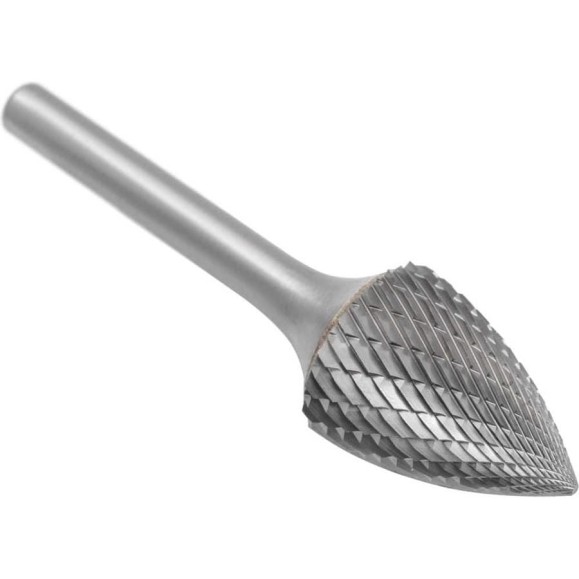 Борфреза SDW TOOLS G192506, сфероконическая с заостренным концом, двойная насечка ВК8 cu00372 Борфреза SDW TOOLS G192506, сфероконическая с заостренным концом, двойная насечка ВК8 cu00372