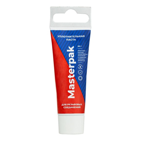 Паста уплотнительная MasterProf Masterpak вода, пар, 25 г, туба ТД.030861 Паста уплотнительная MasterProf Masterpak вода, пар, 25 г, туба ТД.030861