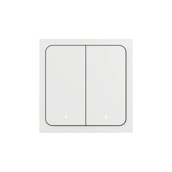 Умный выключатель Yandex Яндекс, 2 клавиши, Zigbee YNDX-00532