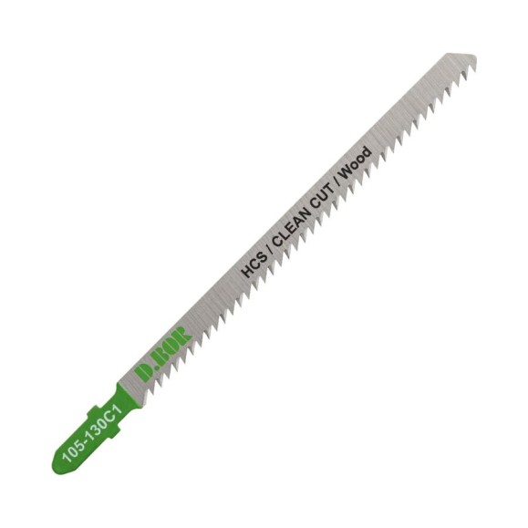 Пилки по дереву D.BOR 105/130х2.5 мм HCS / CLEAN CUT / Wood (5 шт) D-105-130C1-05