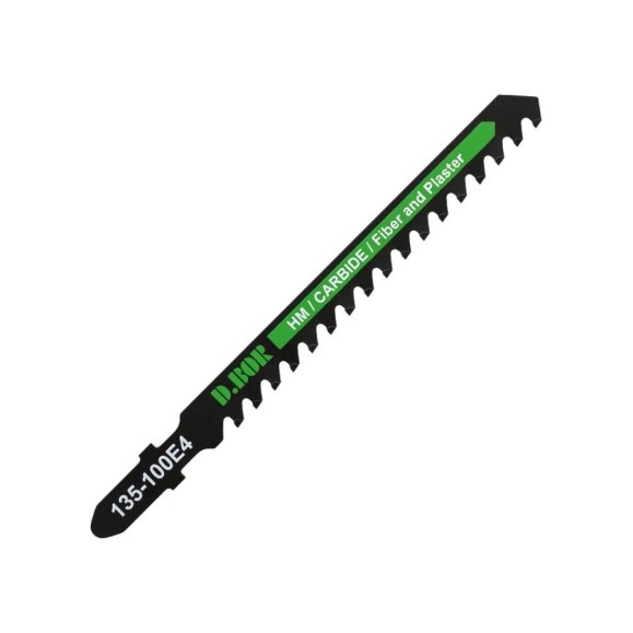 Пилка по абразивному материалу D.BOR 75/100х4 мм HM / CARBIDE / Fiber and Plaster (1 шт) D-135-100E4-01 Пилка по абразивному материалу D.BOR 75/100х4 мм HM / CARBIDE / Fiber and Plaster (1 шт) D-135-100E4-01