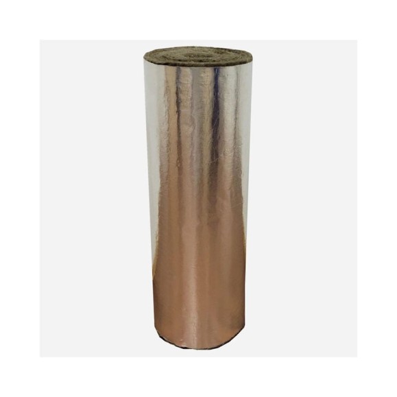 Базальтовый мат с фольгой BASFIBER 10000x1000x10 мм, 10 м2, огнеупорный 700 С EI 60 БИМ-ЫЕНТ 6 EI 60 БИМ-ВЕНТ 10 EI 60