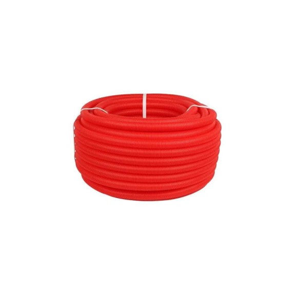Труба гофрированная Smart Install 25 (21,3-25) цвет красный, бухта 50м SI-GPER-25RED50-R