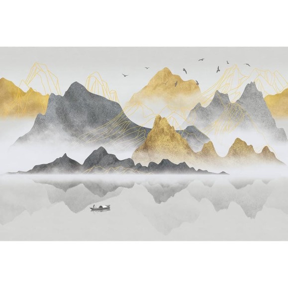 Фреска ООО Ортограф GOLD AND GREY MOUNTAINS 4,0x2,7 FX_34555 Фреска ООО Ортограф GOLD AND GREY MOUNTAINS 4,0x2,7 FX_34555