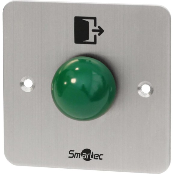 Кнопка металлическая Smartec ST-EX244 врезная, кнопка грибок, НЗ/НР контакты smkd0676