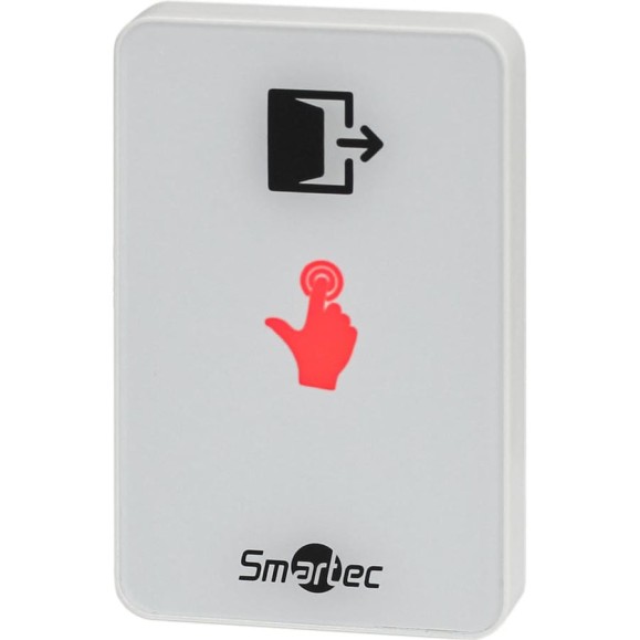 Кнопка сенсорная Smartec ST-EX410L-WT накладная, белая, НЗ/НР контакты smkd0655