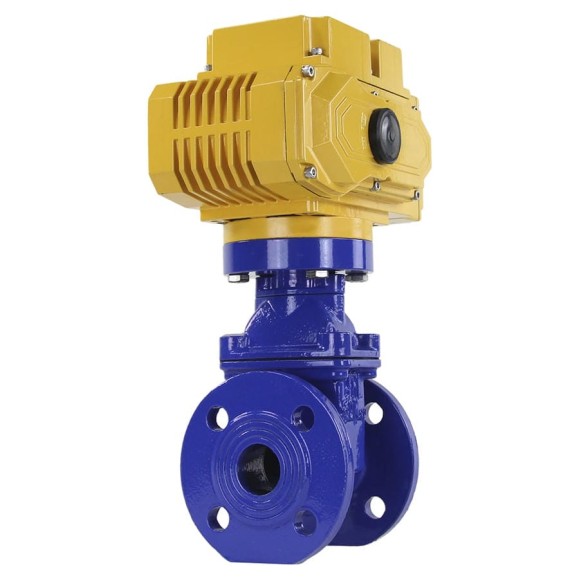 Клиновая задвижка DN.ru 30ч939р ggg50-epdm-f4-blue ду150 ру16, электропривод mt-200 380в D040-00790 Клиновая задвижка DN.ru 30ч939р ggg50-epdm-f4-blue ду150 ру16, электропривод mt-200 380в D040-00790