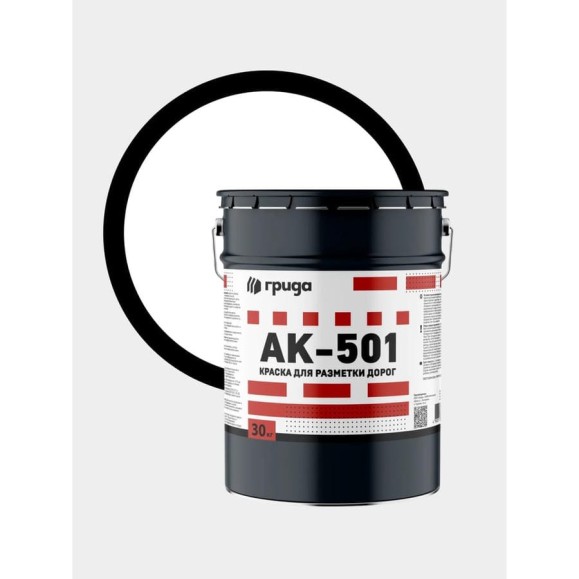 Дорожная краска ГРИДА АК-501 белая 30 кг НФ-00000483 Дорожная краска ГРИДА АК-501 белая 30 кг НФ-00000483