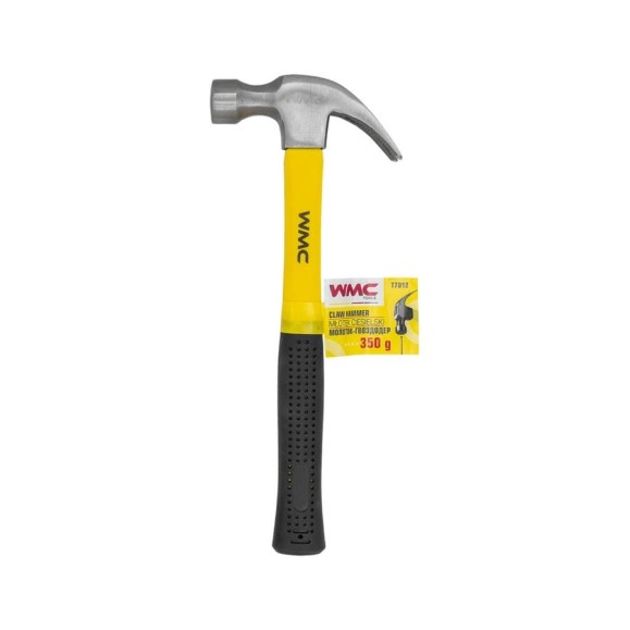 Молоток-гвоздодер WMC TOOLS 350гр WMC-T7012(61011)
