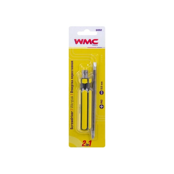 Отвертка переставная WMC TOOLS 2в1 WMC-64952(61016)