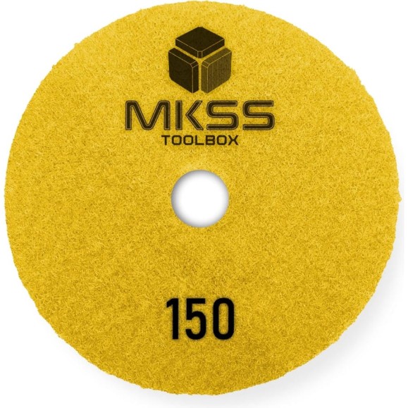 Алмазный гибкий шлифовальный круг MKSS Toolbox MK2604 АГШК Ø100 Р150 для мокрой шлифовки MKSS MK26040150