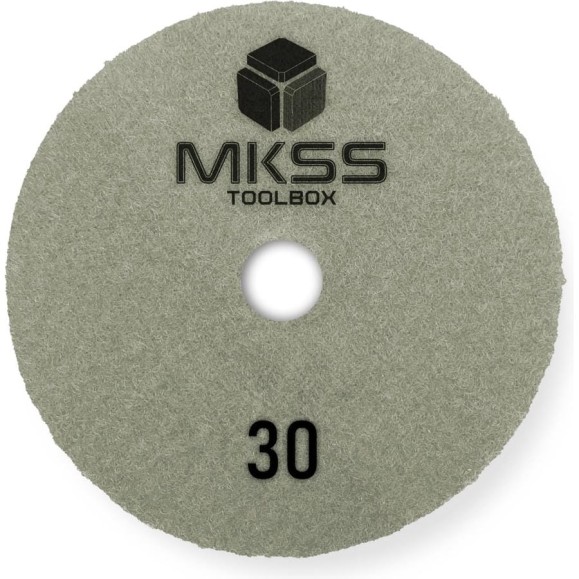 Алмазный гибкий шлифовальный круг MKSS Toolbox MK2604 АГШК Ø100 Р30 для мокрой шлифовки MKSS MK26040030