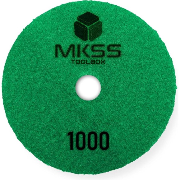 Алмазный гибкий шлифовальный круг MKSS Toolbox MK2604 АГШК Ø100 Р1000 для мокрой полировки MKSS MK26041000
