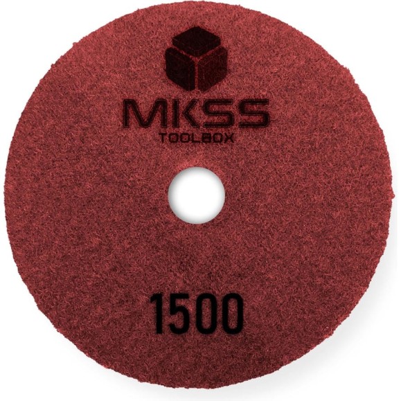 Алмазный гибкий шлифовальный круг MKSS Toolbox MK2604 АГШК Ø100 Р1500 для мокрой полировки MKSS MK26041500