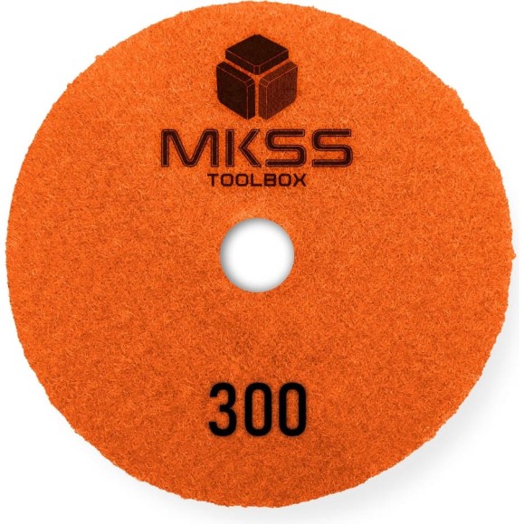 Алмазный гибкий шлифовальный круг MKSS Toolbox MK2604 АГШК Ø100 Р300 для мокрой шлифовки MKSS MK26040300