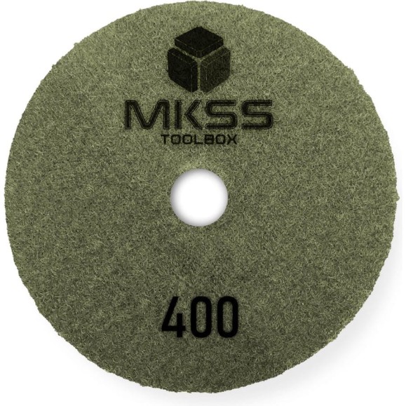 Алмазный гибкий шлифовальный круг MKSS Toolbox MK2604 АГШК Ø100 Р400 для мокрой шлифовки MKSS MK26040400