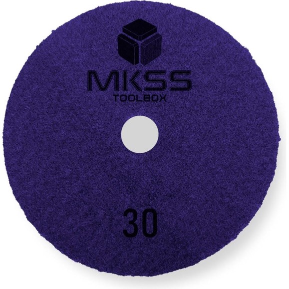 Алмазный гибкий шлифовальный круг MKSS Toolbox MK2606 АГШК Ø100 Р30 для сухой шлифовки MKSS MK26060030