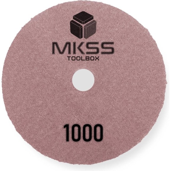 Алмазный гибкий шлифовальный круг MKSS Toolbox MK2606 АГШК Ø100 Р1000 для сухой полировки MKSS MK26061000