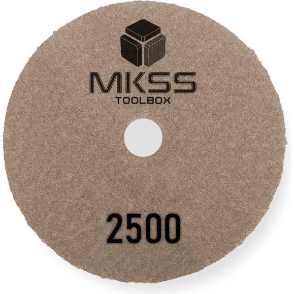 Алмазный гибкий шлифовальный круг MKSS Toolbox MK2606 АГШК Ø100 Р2500 для сухой полировки MKSS MK26062500