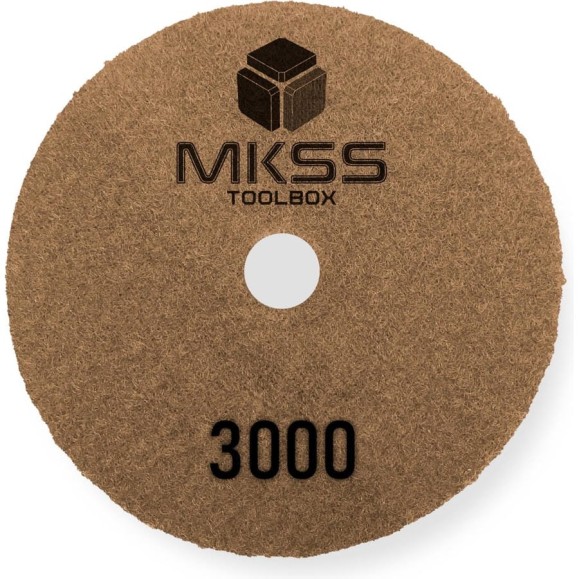 Алмазный гибкий шлифовальный круг MKSS Toolbox MK2606 АГШК Ø100 Р3000 для сухой полировки MKSS MK26063000