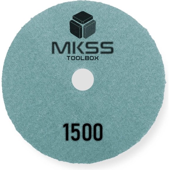 Алмазный гибкий шлифовальный круг MKSS Toolbox MK2606 АГШК Ø100 Р1500 для сухой полировки MKSS MK26061500