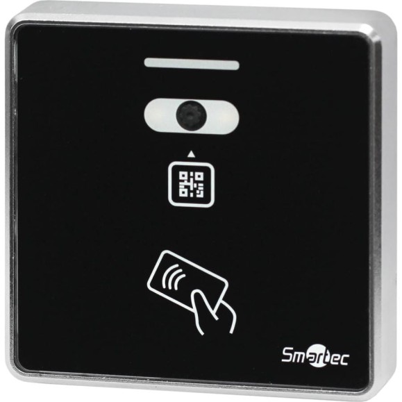 Считыватель QR-кода и MIFARE карт Smartec ST-PR144QMF-BK, интерфейс Wiegand, QR-код 5-20 см, карта 3-6 см smkd0721