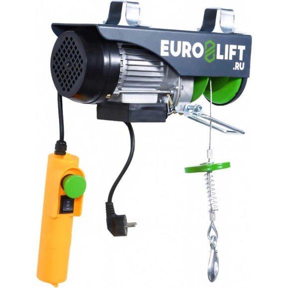 Электрическая стационарная лебедка EURO-LIFT РА-1000А 500/1000 кг, высота подъема 12/6 м, IP54 00002845