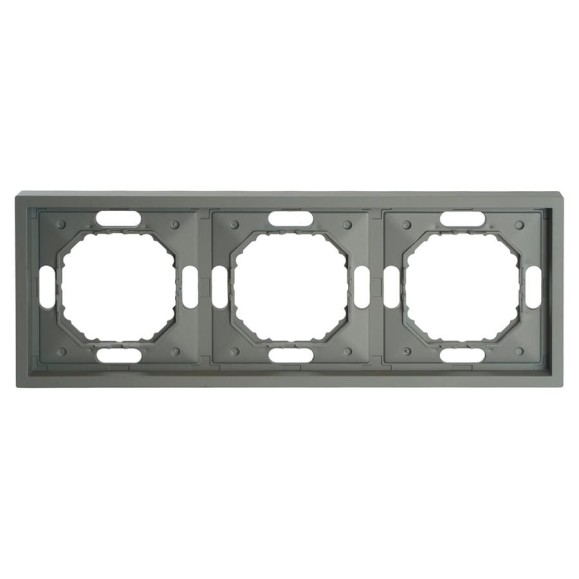Рамка STEKKER PFR00-5003-10 3-местная, серия Эмили, платиново-серый, soft touch, 49964 Рамка STEKKER PFR00-5003-10 3-местная, серия Эмили, платиново-серый, soft touch, 49964
