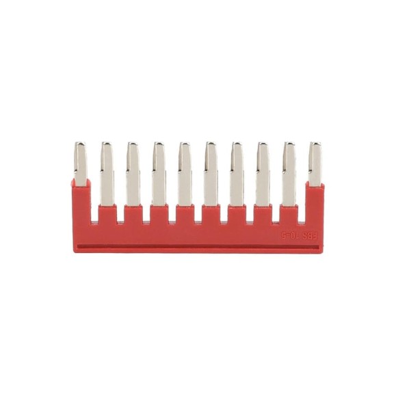 Перемычка CONTA RED, количество полюсов 10, шаг 5.2 ММ FBS 10-5 00-00007785 Перемычка CONTA RED, количество полюсов 10, шаг 5.2 ММ FBS 10-5 00-00007785
