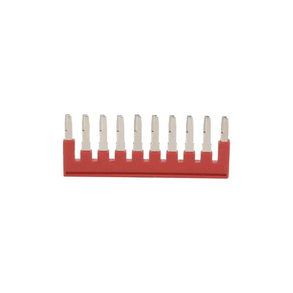 Перемычка CONTA RED, количество полюсов 10, шаг 6.2 ММ FBS 10-6 00-00008414 Перемычка CONTA RED, количество полюсов 10, шаг 6.2 ММ FBS 10-6 00-00008414
