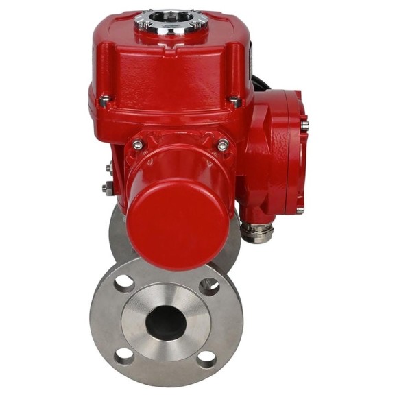 Шаровой кран DN.ru КШФПТ-ISO.316.180 Ду65 Ру25 с электроприводом QT-W (M) EX-010 380В D160-16618
