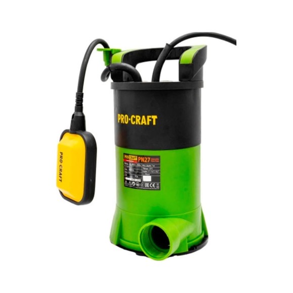 Насос дренажный PROCRAFT 750Вт, 14000л/ч PN27