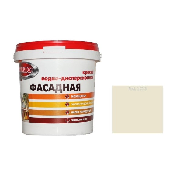 Краска ВД для нар/работ моющаяся Эммикс RAL 1013 (вед 4,5 л/7,2 кг) 4690417121557