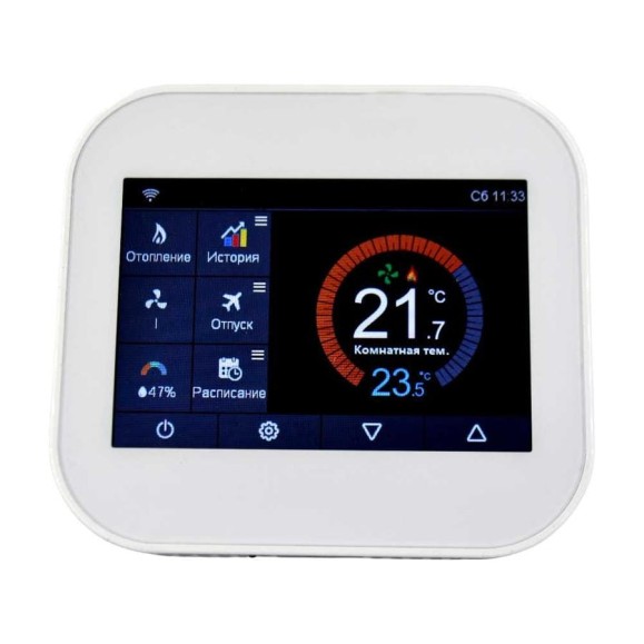 Термостат DFDESIGN DF-MC6-FGC1 (24V, управление 0-10V, Wifi, белый) 5678000000006