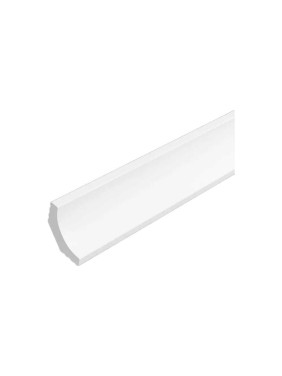 Плинтус СОЛИД Solid потолочный, полимерный, белый, 2,0 м 6 UHD 18/19
