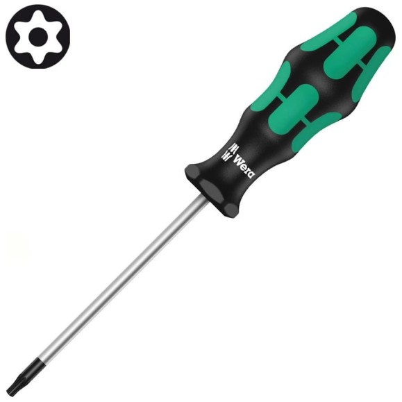 Отвёртка WERA 367 TORX BO с отверстием, TX7x60 мм WE-138257 Отвёртка WERA 367 TORX BO с отверстием, TX7x60 мм WE-138257