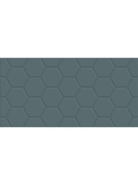 Плитка настенная Эдельвейс Гексагон синий / Edelweiss Hexagon Blue NewTrend 300x600x9, 1,8м2, синий WT36EDW23