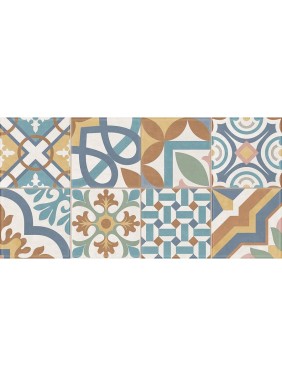 Плитка настенная Дизайн Арт Микс 3 / Design Art Mix 3 NewTrend 300x600x9, 1,08м2, разноцветный WT36DST16