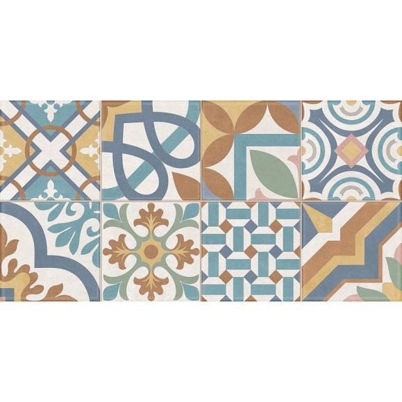 Плитка настенная Дизайн Арт Микс 3 / Design Art Mix 3 NewTrend 300x600x9, 1,08м2, разноцветный WT36DST16