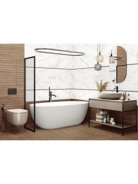 Плитка настенная Аурея Рельеф / Aurea Relief NewTrend 300x600x9, 1,8м2, белый WT36AUU15