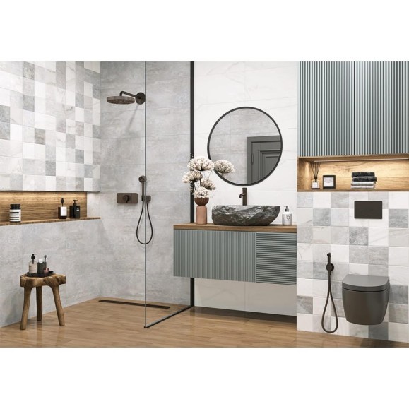 Плитка настенная Титан Бокс / Titan Box NewTrend 300x600x9, 1,8м2, серый WT36TIT55