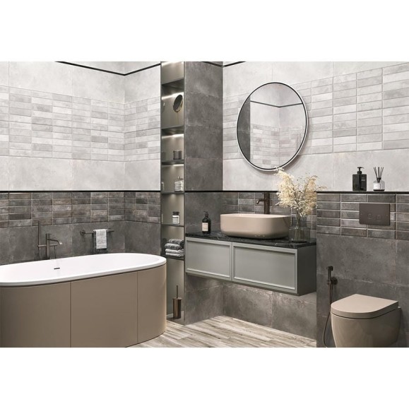 Плитка настенная Эльбрус темно-серый / Elbrus Graphite NewTrend 300x600x9, 1,8м2, графит WT36ELR25 Плитка настенная Эльбрус темно-серый / Elbrus Graphite NewTrend 300x600x9, 1,8м2, графит WT36ELR25