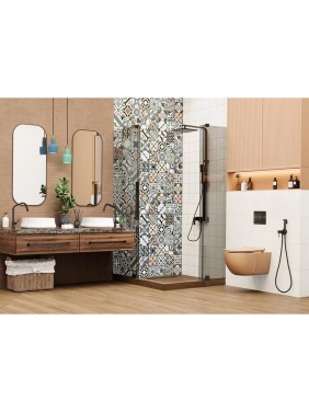 Плитка настенная Дизайн Арт Бронз / Design Art Bronze NewTrend 300x600x9, 1,08м2, коричневый WT36DST31
