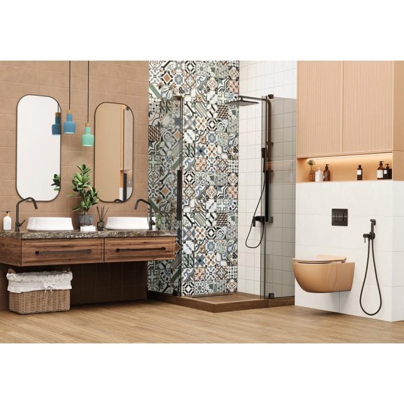 Плитка настенная Дизайн Арт Бронз / Design Art Bronze NewTrend 300x600x9, 1,08м2, коричневый WT36DST31